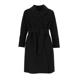 Max Mara Arona Korte Jas - Dames - Mantels - Zwart - Maat: M Zijde