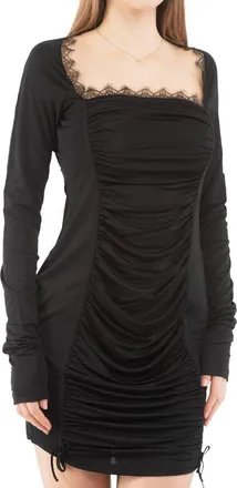 Moschino Womens Black Viscose Cocktail Dress