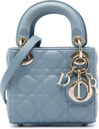 Dior Pre-owned Dior Micro Lambskin Cannage Lady Satchel Ladies OXWAMUYDRHZ20NTR