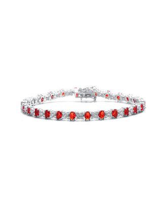 Genevive Silver Cz Bracelet