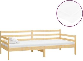 vidaXL Sof&aacute; Cama Con Colch&oacute;n Madera De Pino Maciza 90x200 Cm Vidaxl