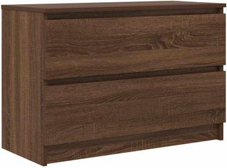 vidaXL Vidaxl - tv Cabinet Brown Oak 80x35x54 cm Engineered Wood
