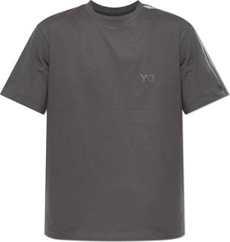 Yohji Yamamoto Gradient Strepen T-shirt met korte mouwen - Heren - T-shirts - Grijs - M - Katoen - Tops