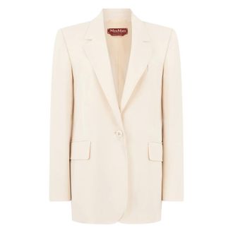 Max Mara Blazers, female, Beige, Size: L Bosco Blazer