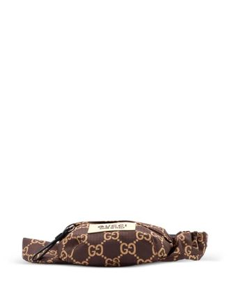 Gucci Ripstop GG Nylon and Leather belt bag - women - Nylon - One Size - Brown