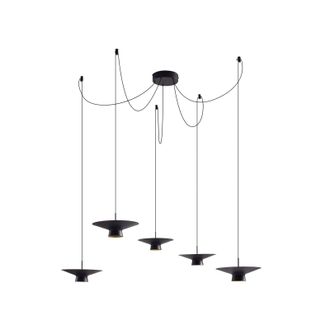 Lindby L&aacute;mpara Colgante norvind En Negro De Metal - Lindby