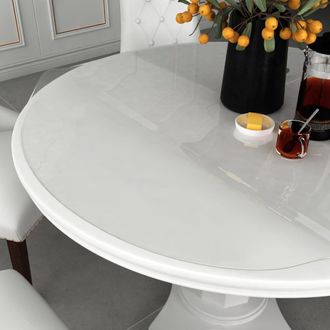 vidaXL Vidaxl - Protezione Tavolo Trasparente &Oslash; 120 Cm 1,6 Mm In Pvc