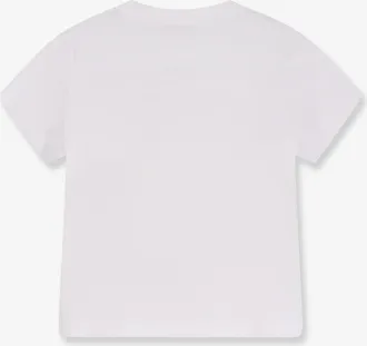 Givenchy Womens Cotton T-Shirt With Front Print White T-Shirts & Jerseys