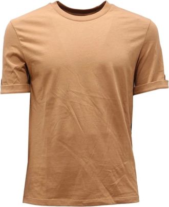 Neil Barrett Tops, Heren, Beige, S, Katoen, Slim Fit Katoenen Overhemd
