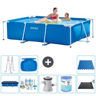 Intex Piscina Con Estructura Rectangular - 220x150x60 Cm - 7-piezas S40035
