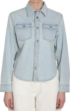 Bottega Veneta Light Blue Regular Solid Shirt