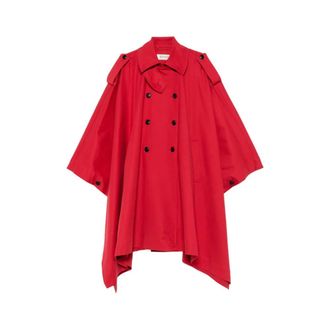 R&oacute;he Double-Breasted Coat - female - R&oacute;he - Double-Breasted Coats - Red - XS - Coats
