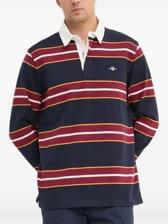 GANT Gestreept poloshirt - Blauw