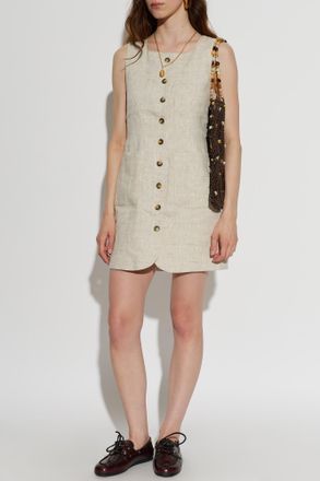 Poss&eacute; Linen Dress Emma, Womens, Beige