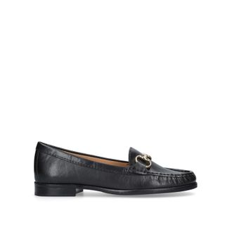 Carvela Womens Leather Click Loafers - Black - Size UK 9