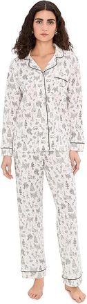 Bedhead Pajamas Long Sleeve Classic Cotton Knit Pajama Set Womens Pajama Sets Tie The Knot : LG (US 12-14), Cotton/Down