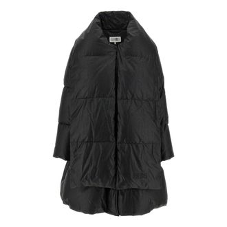Maison Margiela Down Jackets, female, Black, S, Scarf Down Jacket