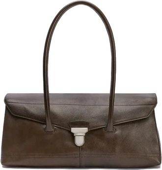 Christophe Lemaire Shoulder Bags, female, Brown, ONE SIZE, Shoulder Gear Bag Khaki Brown