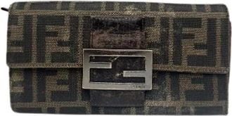 Fendi Pre-owned Wallet - Dames - Vintage Accessoires - Bruin - ONE Size - Leer - Vintage