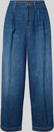 Raffaello Rossi Raffaello Rossi Wide Fit Jeans mit Leinen-Anteil Modell Mayla in Dunkelblau, Gr&ouml;&szlig;e 32