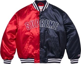 SUPREME x Champion SS26 Satin Varsity Jacket Multicolor SUP-SS26-170-MLT