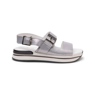 Hogan Logo-Buckle Detail Sandals