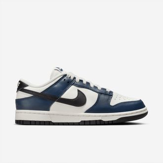 Nike Womens Dunk Low Sneaker In Armory Navy/black-Sail