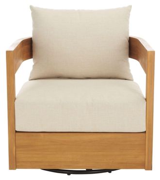 Safavieh Ba&ntilde;era para p&aacute;jaros de madera/tela/espuma, beige