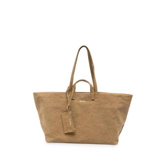 A.P.C. A. p.c. Drummer Logo-print Canvas Tote Bag