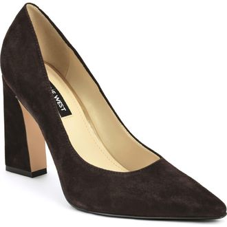 Nine West Tamant Pointed Toe Pump in Dark Brown at Nordstrom, Size 10.5