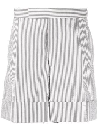 Thom Browne Gestreepte shorts - Grijs