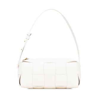 Bottega Veneta Pre-owned Woven Shoulder Bag - Dames - Pre-owned - Wit - Maat: ONE Size
