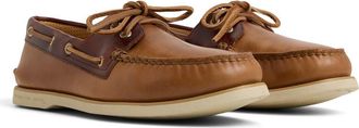 Sperry Top-Sider Gold Cup Authentic Original 2-Eye Boat Shoe in Tan Combo at Nordstrom, Size 7.5