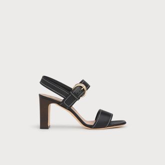 L.k. Bennett Womens NATALIE sandals, Black Leather - Size UK 2