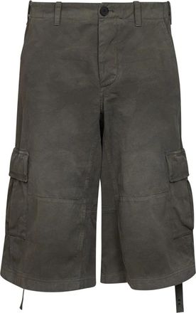Fendi Shorts - Dames - Korte Broeken - Groen - XS - Katoen - Korte Broeken