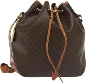 Celine Pre-owned Bucket Bags, female, Brown, Size: ONE SIZE Pre-owned Leather celine-bags