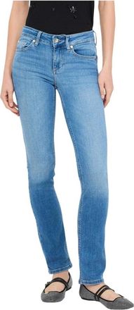 Liu Jo Jeans met rits- en knoopsluiting en zakken - Dames - Skinny Jeans - Blauw - W29 L32 - Katoen - Jeans