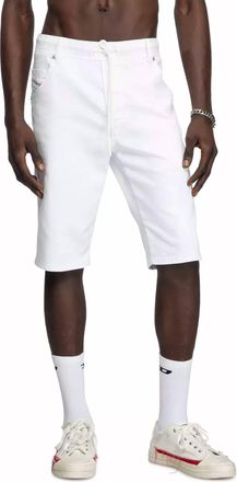 Diesel Mens Denim Krooshort In White