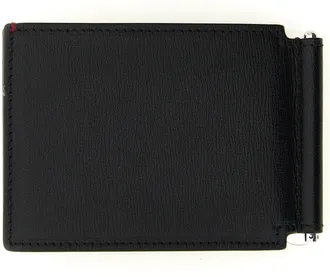 Brunello Cucinelli Goatskin Money Clip Wallet - Black