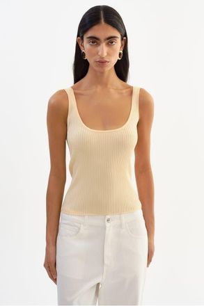 LaMarque Bista | Shimmery Rib Knit Tank Top in Yellow at Nordstrom, Size X-Small