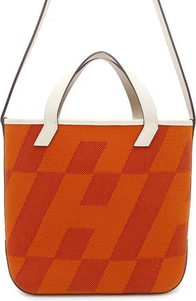 Hermès Kara Feu Swift Leather Toile H Tote Bag (Pre-Owned)