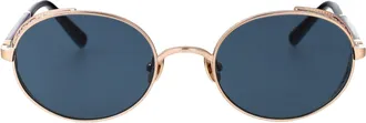 Matsuda Oval Sunglasses M3137.Sg Bg Nvy