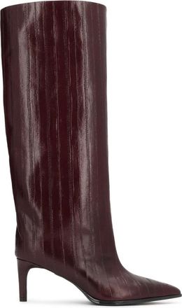 Kazar Hoge Laarzen - Dames - Laarzen met Hak - Bruin - 40 EU - Leer - Schoenen