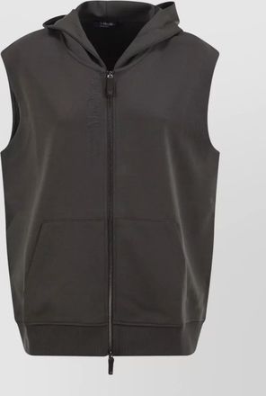 Max Mara hooded zip sweatshirt vest