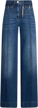 Liu Jo Rechte jeans - Dames - Jeans - Blauw - Maat: W30 Zijde