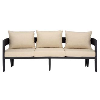 Safavieh Silla de exterior de metal, negro