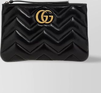 Gucci marmont leather clutch bag