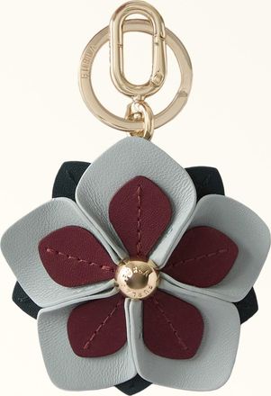 Furla Allegra Portachiavi Toni Nebbia Gray Blu Pelle Nappa + Pelle Di Vitello Sidney Donna