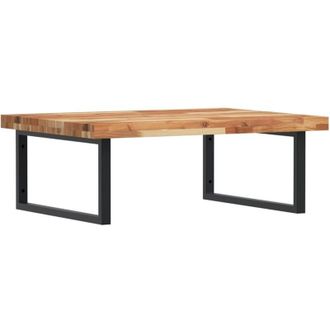 vidaXL Estante De Lavabo De Pared Acero Y Madera Maciza De Acacia Vidaxl