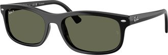 Ray-Ban RB2224F Asian Fit Polarized 601/58 Mens Sunglasses Black Size 57